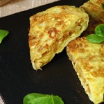 Tortilla de patatas paja