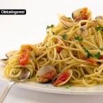 Espaguetis con almejas o Spaguetti alle vongole