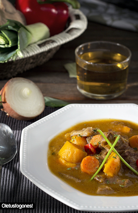 Ragout de ternera con boniatos