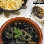 Calamares en su tinta con arroz